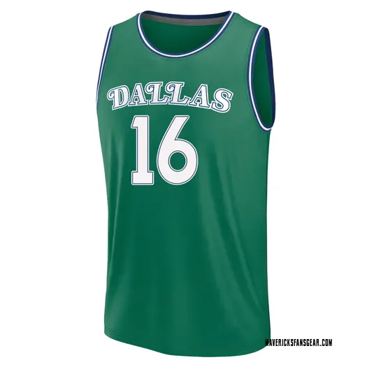 Men's Caleb Martin Dallas Mavericks Fast Break Green 2025/26 Classic Edition Jersey