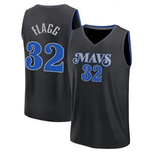 Men's Cooper Flagg Dallas Mavericks Fanatics Branded Fast Break Black 2023/24 City Edition Jersey