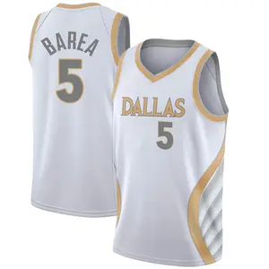 Men's J.J. Barea Dallas Mavericks Nike Swingman White 2020/21 Jersey - City Edition