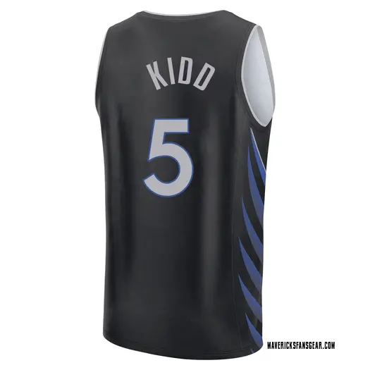Men's Jason Kidd Dallas Mavericks Fast Break Black 2025/26 City Edition Jersey