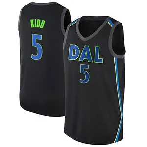 Men's Jason Kidd Dallas Mavericks Nike Swingman Black Jersey - City Edition