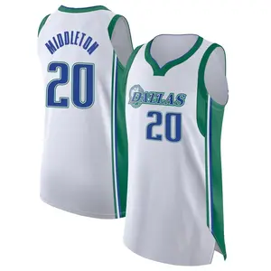 Men's Khris Middleton Dallas Mavericks Nike Authentic White 2021/22 City Edition Jersey