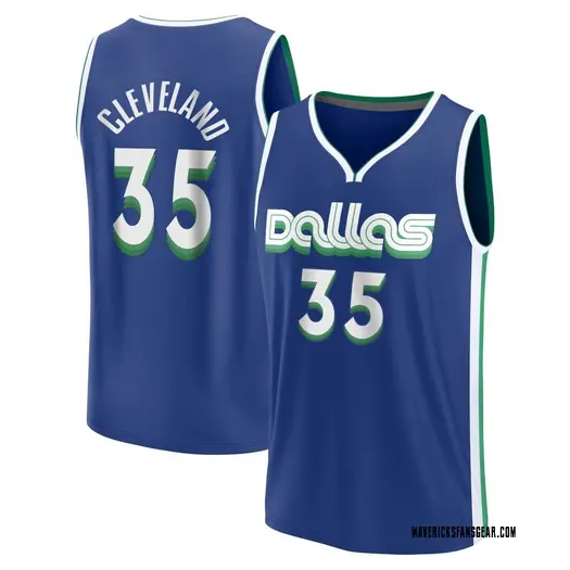 Men's Matthew Cleveland Dallas Mavericks Fanatics Branded Fast Break Blue 2022/23 City Edition Jersey