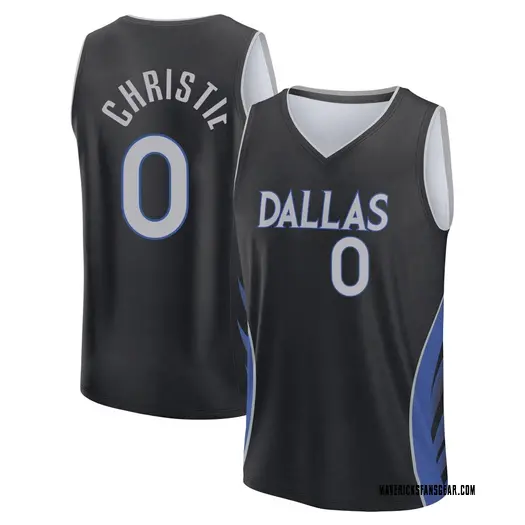 Men's Max Christie Dallas Mavericks Fast Break Black 2025/26 City Edition Jersey