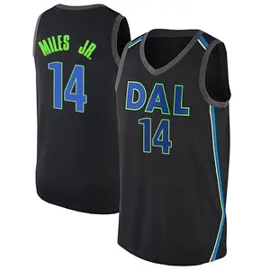 Men's Mike Miles Jr. Dallas Mavericks Nike Swingman Black Jersey - City Edition