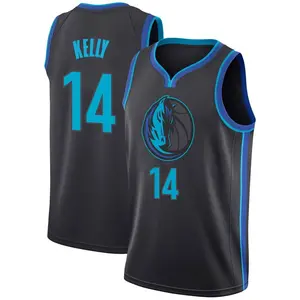 Men's Miles Kelly Dallas Mavericks Nike Swingman Anthracite 2018/19 Jersey - City Edition