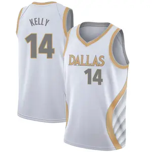 Men's Miles Kelly Dallas Mavericks Nike Swingman White 2020/21 Jersey - City Edition