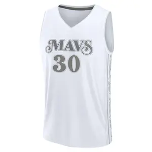 Men's Moussa Cisse Dallas Mavericks Fast Break White 2024/25 City Edition Jersey
