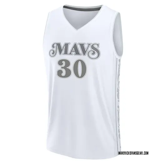 Men's Moussa Cisse Dallas Mavericks Fast Break White 2024/25 City Edition Jersey