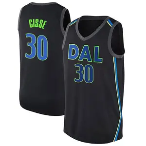 Men's Moussa Cisse Dallas Mavericks Nike Swingman Black Jersey - City Edition