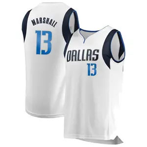Men's Naji Marshall Dallas Mavericks Fanatics Branded Fast Break White Jersey - Association Edition