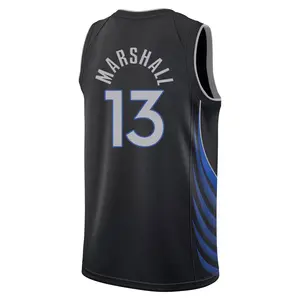 Men's Naji Marshall Dallas Mavericks Nike Swingman Black 2025/26 City Edition Jersey