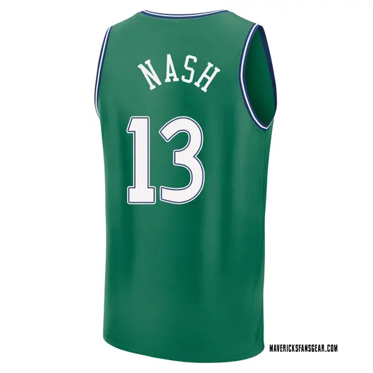 Men's Steve Nash Dallas Mavericks Fast Break Green 2025/26 Classic Edition Jersey