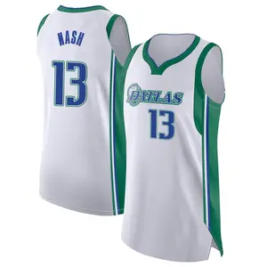 Men's Steve Nash Dallas Mavericks Nike Authentic White 2021/22 City Edition Jersey