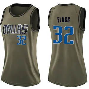 Women's Cooper Flagg Dallas Mavericks Nike Swingman Green Salute to Service Jersey