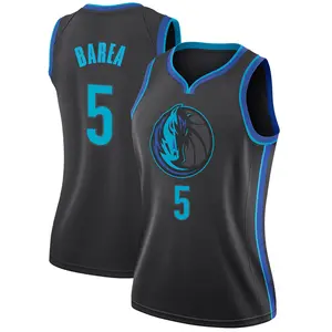 Women's J.J. Barea Dallas Mavericks Nike Swingman Anthracite 2018/19 Jersey - City Edition