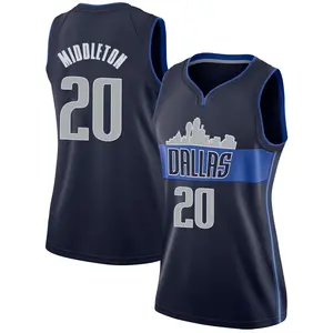 Women's Khris Middleton Dallas Mavericks Nike Swingman Navy Jersey - Statement Edition