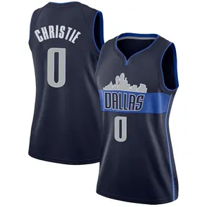 Women's Max Christie Dallas Mavericks Nike Swingman Navy Jersey - Statement Edition