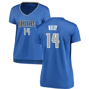Women's Miles Kelly Dallas Mavericks Fanatics Branded Fast Break Royal Jersey - Icon Edition