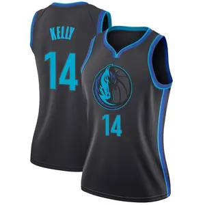 Women's Miles Kelly Dallas Mavericks Nike Swingman Anthracite 2018/19 Jersey - City Edition