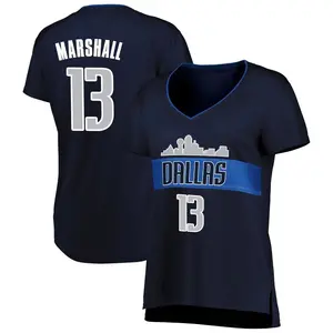 Women's Naji Marshall Dallas Mavericks Fanatics Branded Fast Break Navy Jersey - Statement Edition