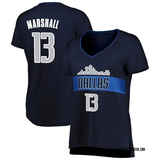 Women's Naji Marshall Dallas Mavericks Fanatics Branded Fast Break Navy Jersey - Statement Edition
