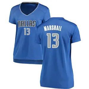 Women's Naji Marshall Dallas Mavericks Fanatics Branded Fast Break Royal Jersey - Icon Edition