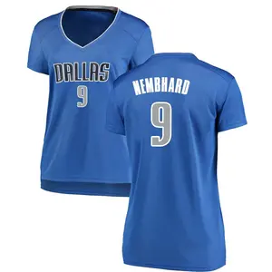 Women's Ryan Nembhard Dallas Mavericks Fanatics Branded Fast Break Royal Jersey - Icon Edition