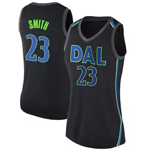 Women's Tyler Smith Dallas Mavericks Nike Swingman Black Jersey - City Edition