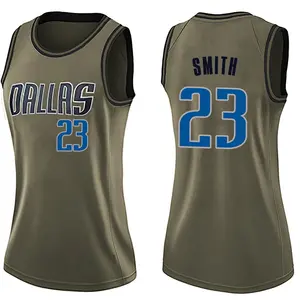 Women's Tyler Smith Dallas Mavericks Nike Swingman Green Salute to Service Jersey