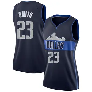 Women's Tyler Smith Dallas Mavericks Nike Swingman Navy Jersey - Statement Edition