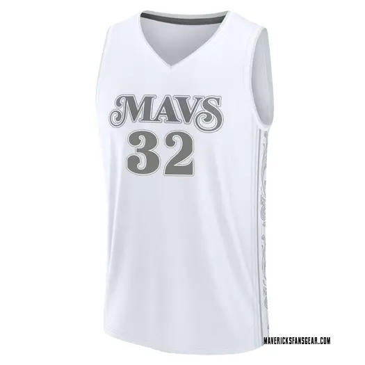 Youth Cooper Flagg Dallas Mavericks Fast Break White 2024/25 City Edition Jersey