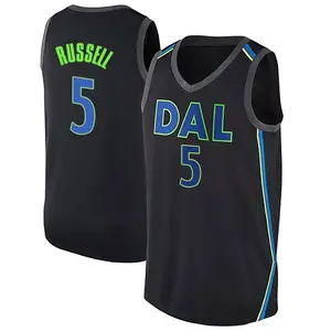 Youth D'Angelo Russell Dallas Mavericks Nike Swingman Black Jersey - City Edition