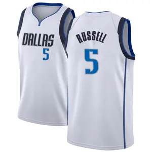 Youth D'Angelo Russell Dallas Mavericks Nike Swingman White Jersey - Association Edition