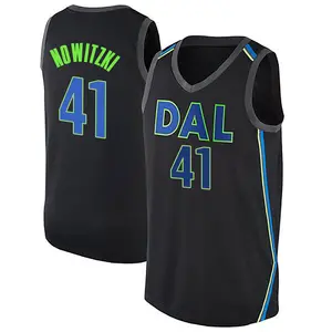 Youth Dirk Nowitzki Dallas Mavericks Nike Swingman Black Jersey - City Edition