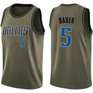 Youth J.J. Barea Dallas Mavericks Nike Swingman Green Salute to Service Jersey