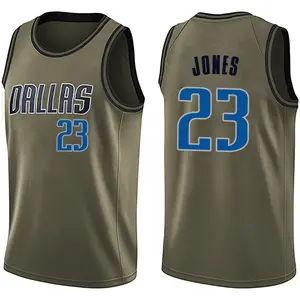 Youth Kai Jones Dallas Mavericks Nike Swingman Green Salute to Service Jersey