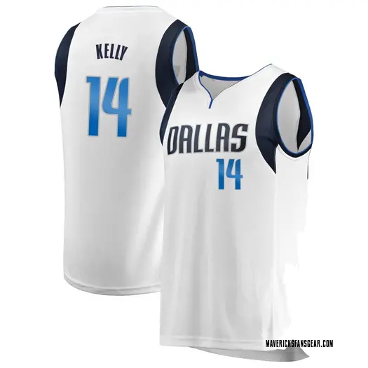 Youth Miles Kelly Dallas Mavericks Fanatics Branded Fast Break White Jersey - Association Edition