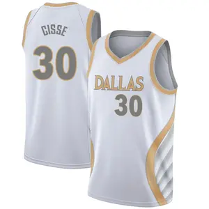 Youth Moussa Cisse Dallas Mavericks Nike Swingman White 2020/21 Jersey - City Edition