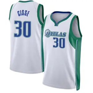 Youth Moussa Cisse Dallas Mavericks Nike Swingman White 2021/22 City Edition Jersey