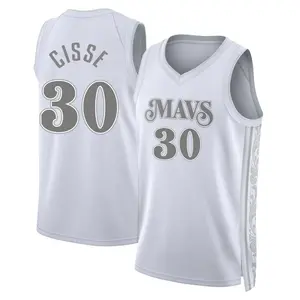 Youth Moussa Cisse Dallas Mavericks Nike Swingman White 2024/25 City Edition Jersey