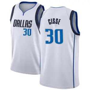 Youth Moussa Cisse Dallas Mavericks Nike Swingman White Jersey - Association Edition