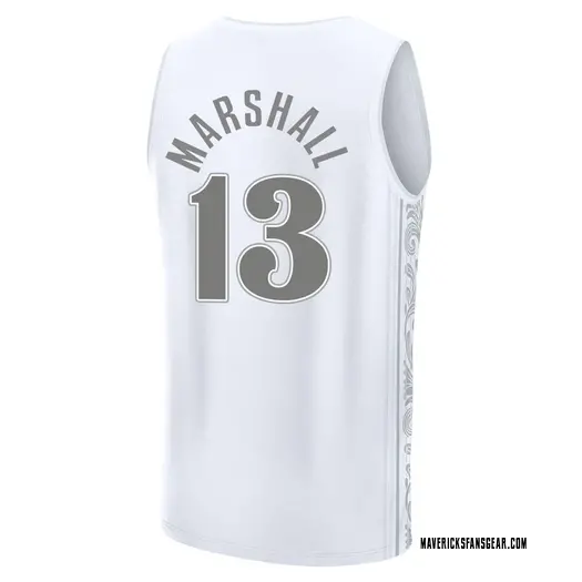 Youth Naji Marshall Dallas Mavericks Fast Break White 2024/25 City Edition Jersey
