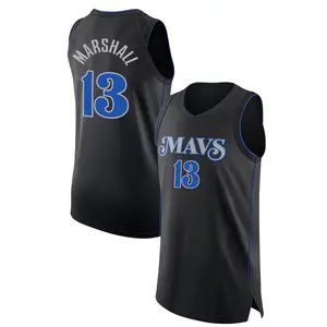 Youth Naji Marshall Dallas Mavericks Nike Authentic Black 2023/24 City Edition Jersey