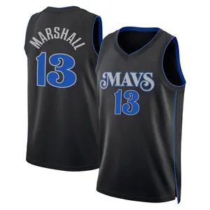 Youth Naji Marshall Dallas Mavericks Nike Swingman Black 2023/24 City Edition Jersey