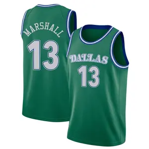 Youth Naji Marshall Dallas Mavericks Nike Swingman Green 2020/21 Hardwood Classics Jersey