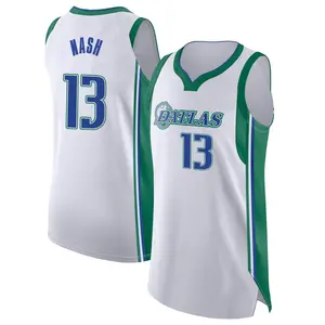 Youth Steve Nash Dallas Mavericks Nike Authentic White 2021/22 City Edition Jersey