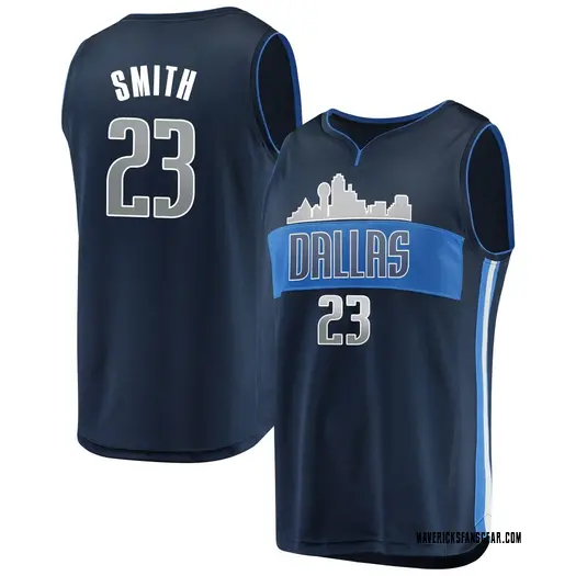 Youth Tyler Smith Dallas Mavericks Fanatics Branded Fast Break Navy Jersey - Statement Edition